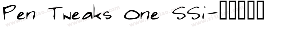 Pen Tweaks One SSi字体转换